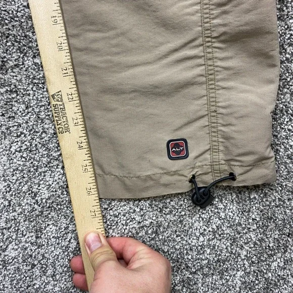 Vintage Lee Pipes pants Youth 12R Tan Cargo High Performance Convertible - Picture 11 of 12